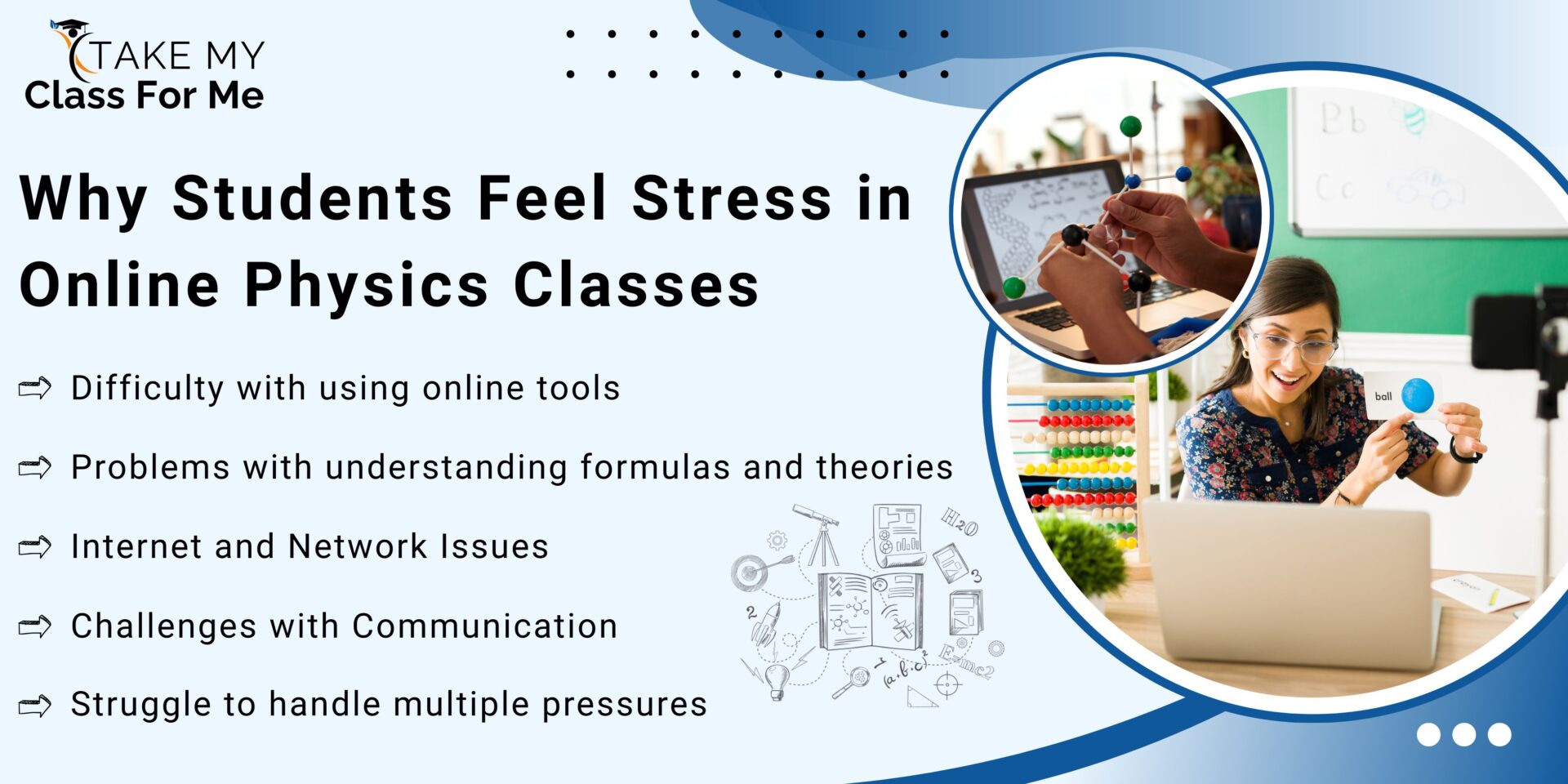 Why Students Feel Stress in Online Physics Classes